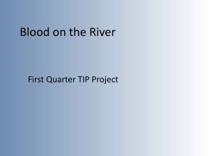 Blood on the River.