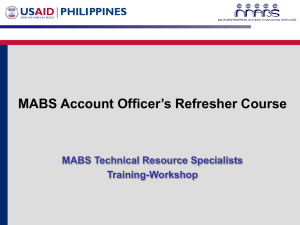 The Account Officers Training Course