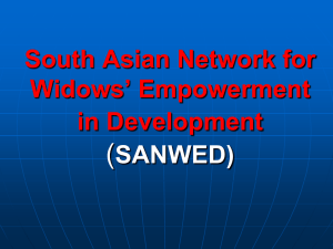 South Asian Network for Widows` Empowerment in Development