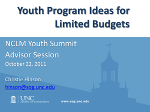 Youth Program Ideas for Limited Budgets