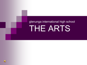 glenunga international high school THE ARTS