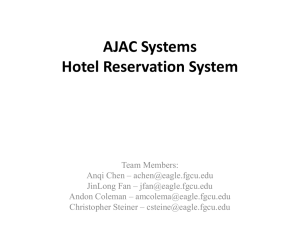 Hotel Reservation System Detailed Design