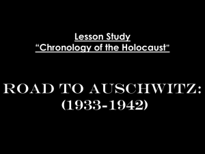 Road to Auschwitz Lesson Study Presentation