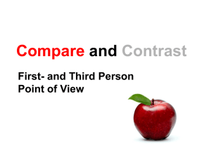 EDI Compare and Contrast first-and third-person