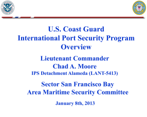 U.S. Coast Guard International Port Security Program