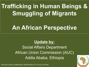 Trafficking in Human Beings & Smuggling of Migrants - Africa