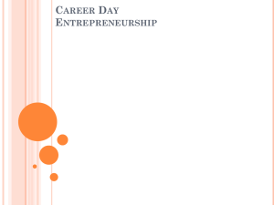 I.U.E. Career Day Entrepreneurship