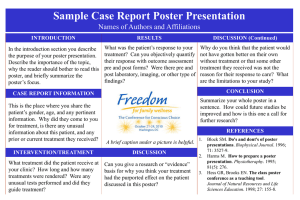 All poster presentations format