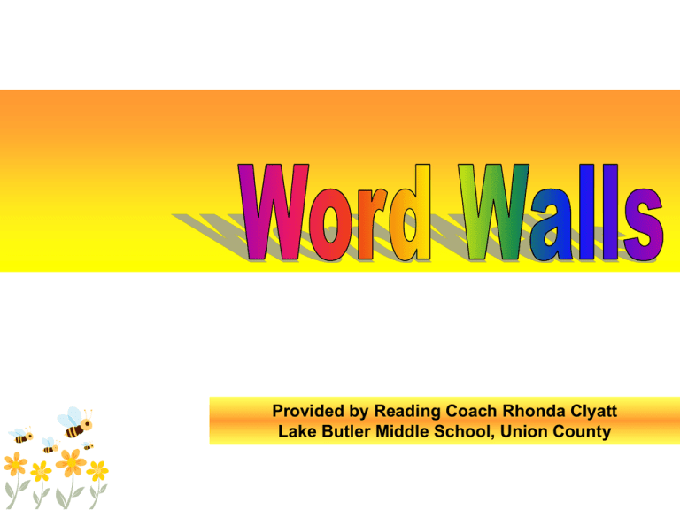 word wall presentation