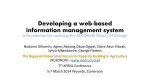 Developing a web-based information management system Foundation