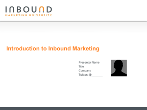 Value of Inbound Marketing