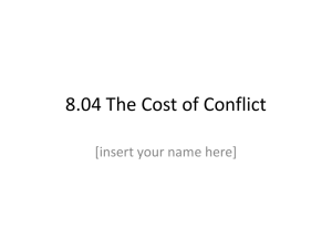 8.04 The Cost of Conflict