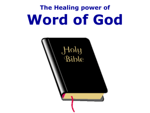 WORD OF GOD - SVD KERYGMA