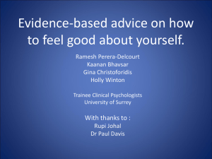 Evidence-based advice on how to feel good about yourself.