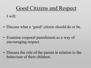 Good Citizens and Respect