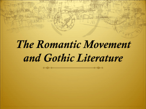 Romanticism and Gothic Literature