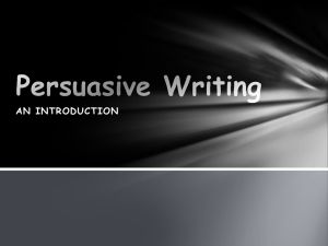 Persuasive WritingPP
