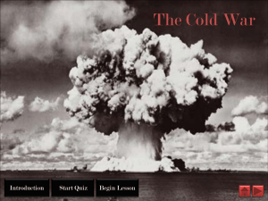 The Cold War - Personal.kent.edu