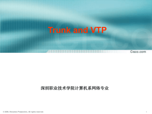 Trunk and VTP