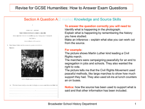 How to answer GCSE Exam Questions