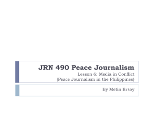 Peace Journalism in the Philippines