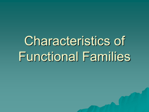 Characteristics of Functional Families