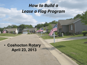 How to Build a Lease a Flag Program