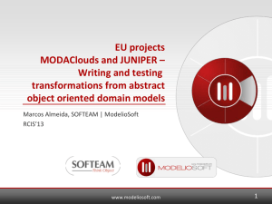 EU projects MODAClouds and JUNIPER