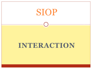 SIOP INTERACTION