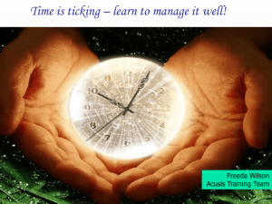 Time Management - Acusis Philippines