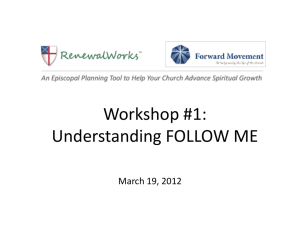Webinar Overview: Episcopal Spiritual Life Survey & RenewalWorks