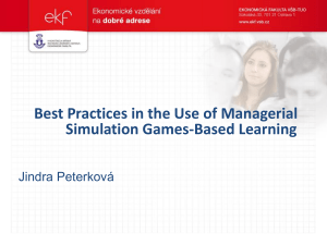 Best Practices in the Use of Managerial Simulation Games