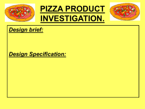Pizza Product Investigation