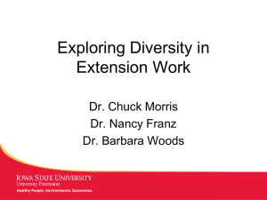 from Diversity Webinar - Iowa State University Extension and Outreach