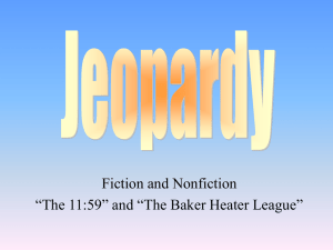 1159 and Baker Heater and Fiction Nonfiction Review