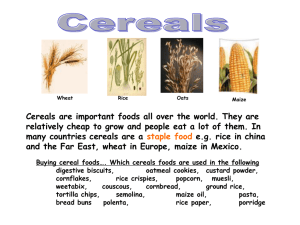 Cereals - Keswick Food