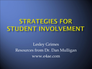 Strategies for Student Involvement