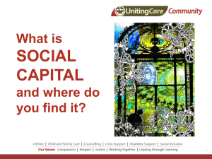 What is social capital?