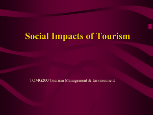 Social Impacts of Tourism