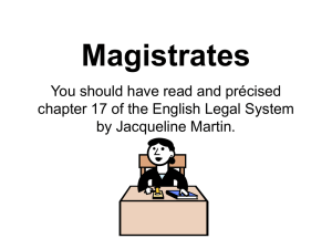 Magistrates - Dr Peter Jepson