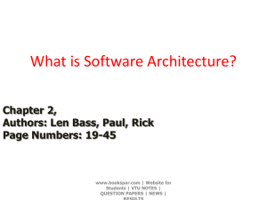 SA-UNIT-1-CHAPTER-2-SOFTWARE-ARCHITECTURE