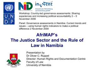 AfriMAP`s The Justice Sector and the Rule of Law in