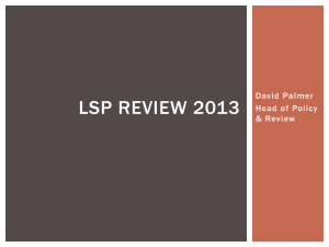 LSP Review 2013
