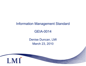 LMI Information Management Standard TechAmerica