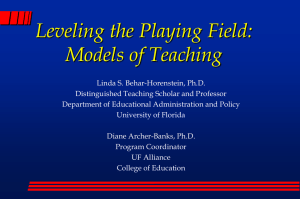 Instructional strategies (Models of Teaching)