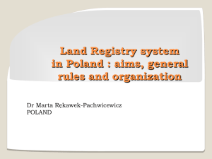 Land Registry in Poland by Ms. Rekawek