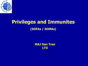 Privileges and immunities