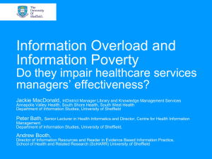 Information Overload and Information Poverty Do they impair