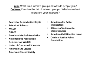 Aim: What is the impact of Interest Groups on American Government?