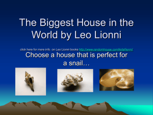 The Biggest House in the World by Leo Lionni